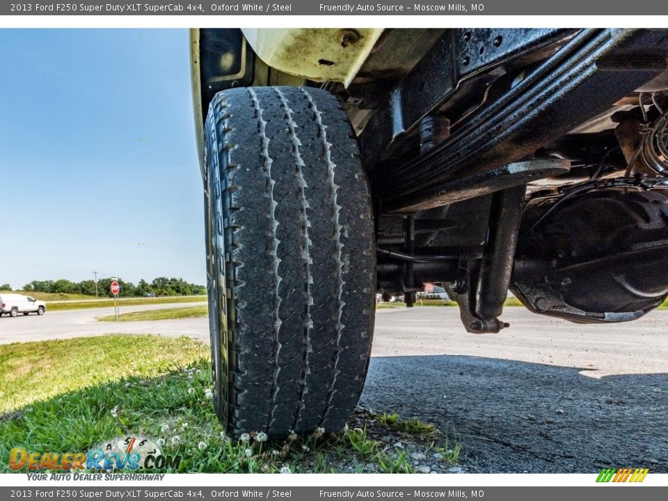 2013 Ford F250 Super Duty XLT SuperCab 4x4 Oxford White / Steel Photo #12