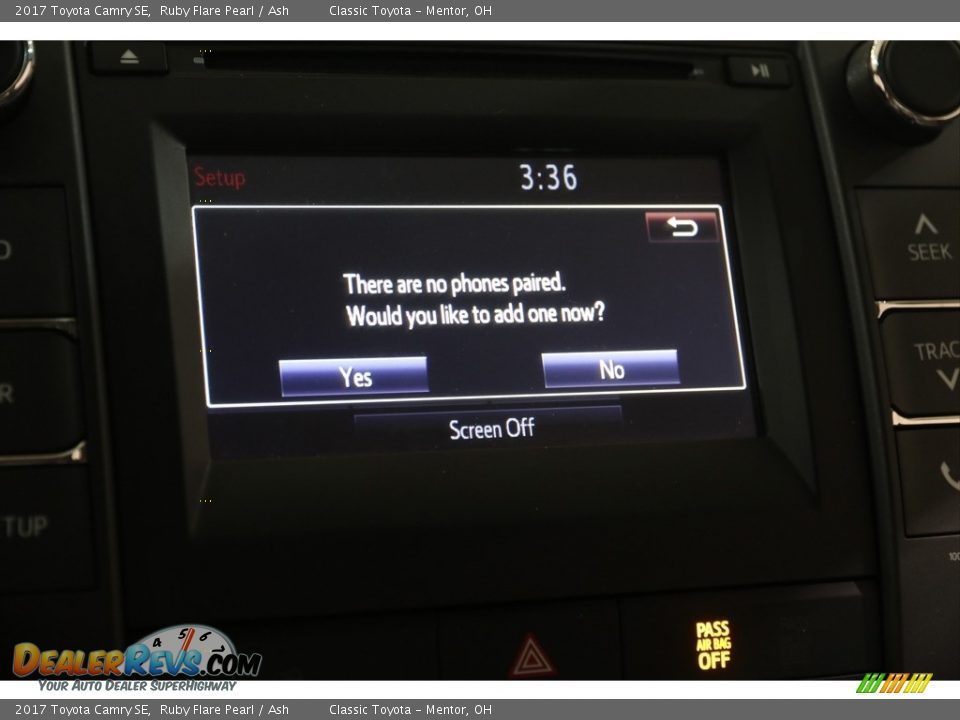 2017 Toyota Camry SE Ruby Flare Pearl / Ash Photo #13