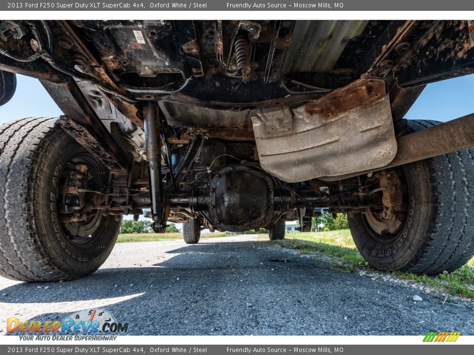 2013 Ford F250 Super Duty XLT SuperCab 4x4 Oxford White / Steel Photo #13
