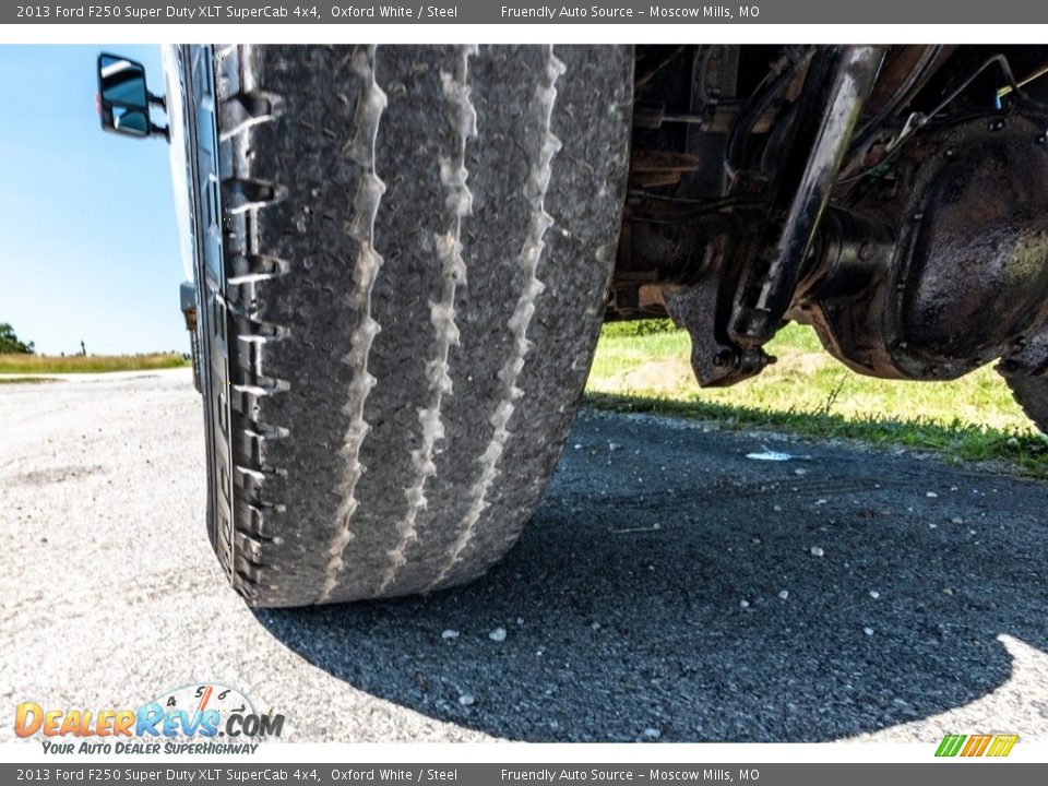 2013 Ford F250 Super Duty XLT SuperCab 4x4 Oxford White / Steel Photo #15