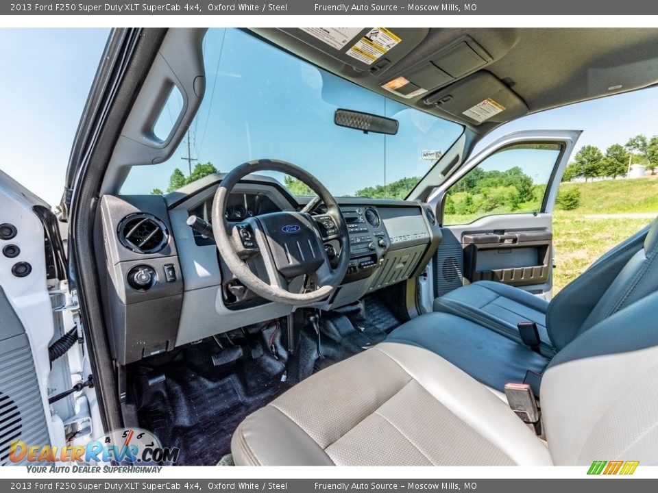 2013 Ford F250 Super Duty XLT SuperCab 4x4 Oxford White / Steel Photo #20