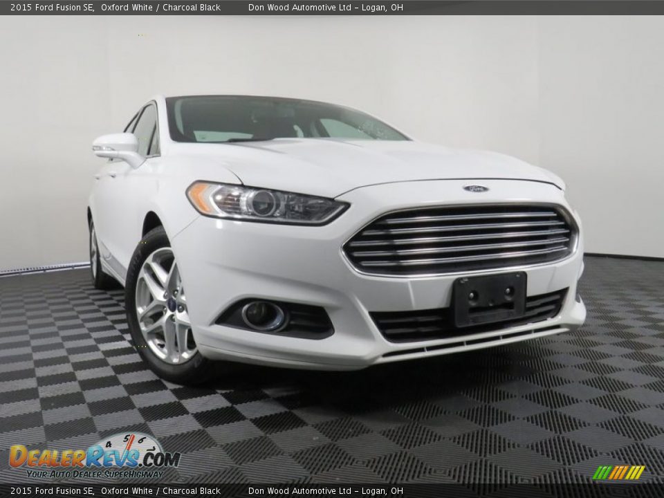 2015 Ford Fusion SE Oxford White / Charcoal Black Photo #1