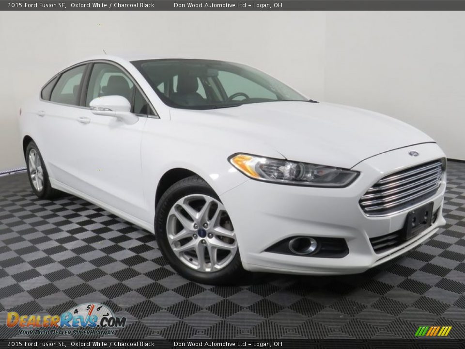 2015 Ford Fusion SE Oxford White / Charcoal Black Photo #3