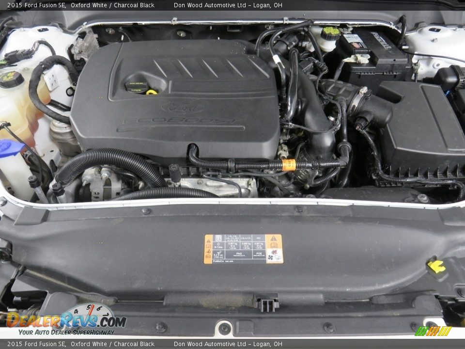 2015 Ford Fusion SE Oxford White / Charcoal Black Photo #7