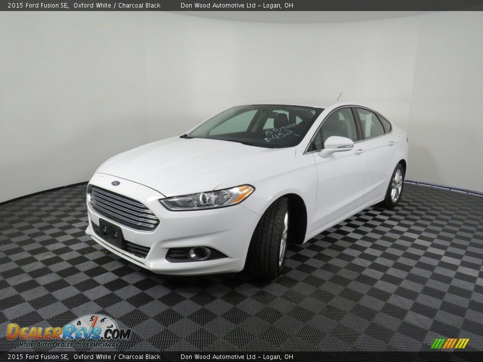 2015 Ford Fusion SE Oxford White / Charcoal Black Photo #8