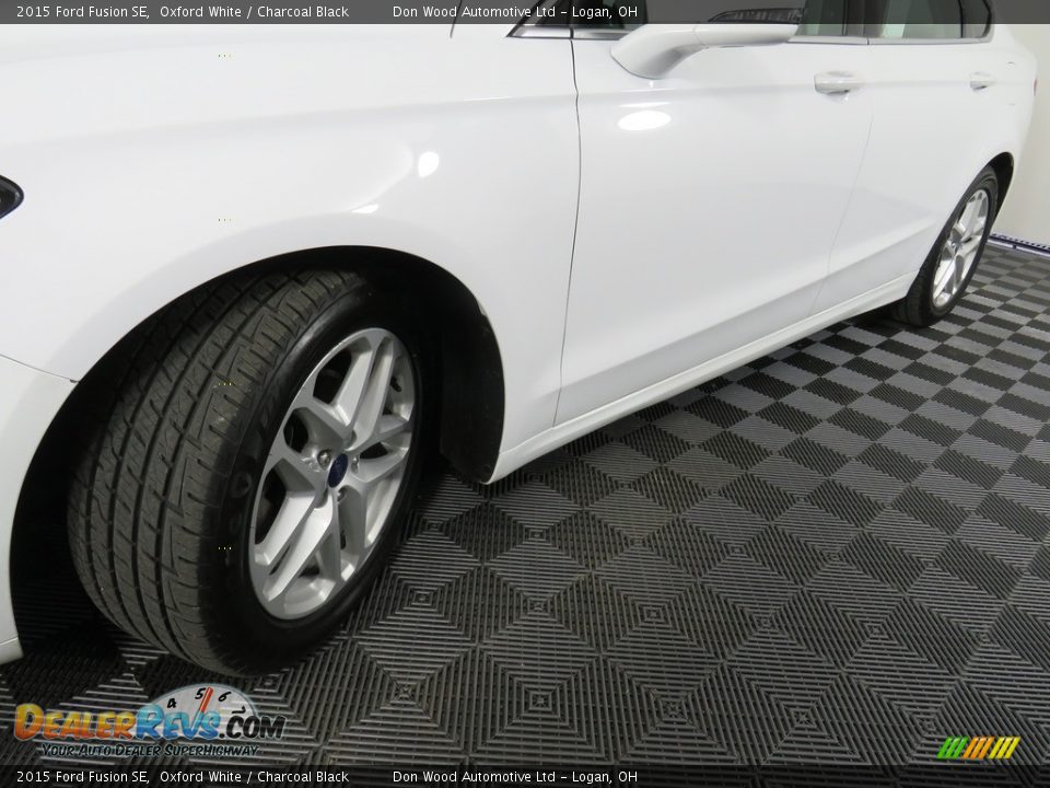 2015 Ford Fusion SE Oxford White / Charcoal Black Photo #9