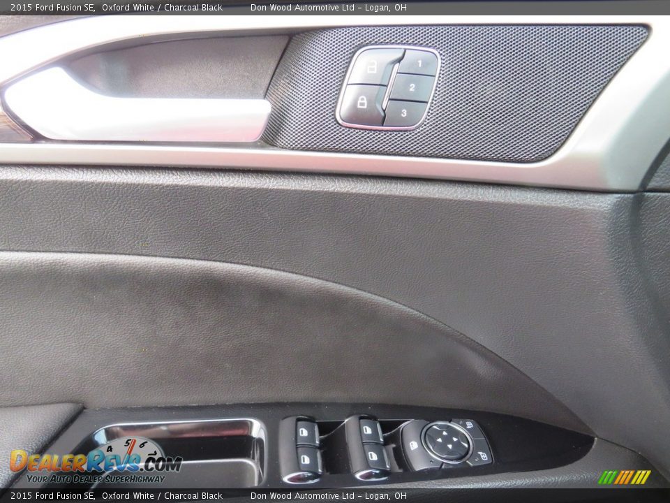 2015 Ford Fusion SE Oxford White / Charcoal Black Photo #13
