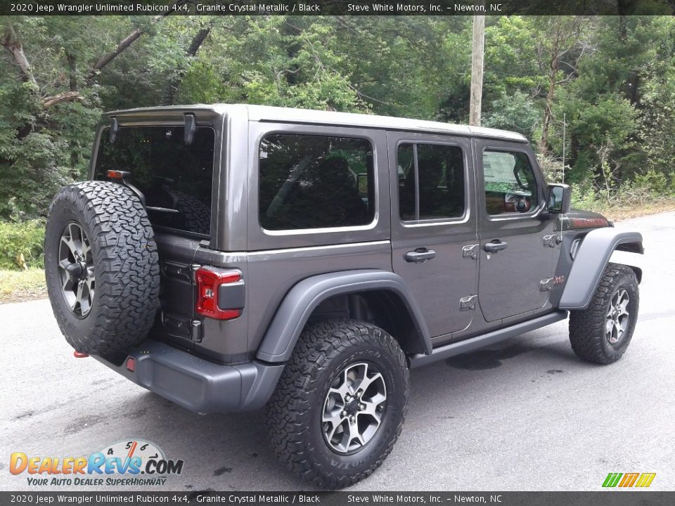 2020 Jeep Wrangler Unlimited Rubicon 4x4 Granite Crystal Metallic / Black Photo #6