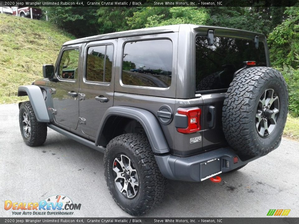 2020 Jeep Wrangler Unlimited Rubicon 4x4 Granite Crystal Metallic / Black Photo #8