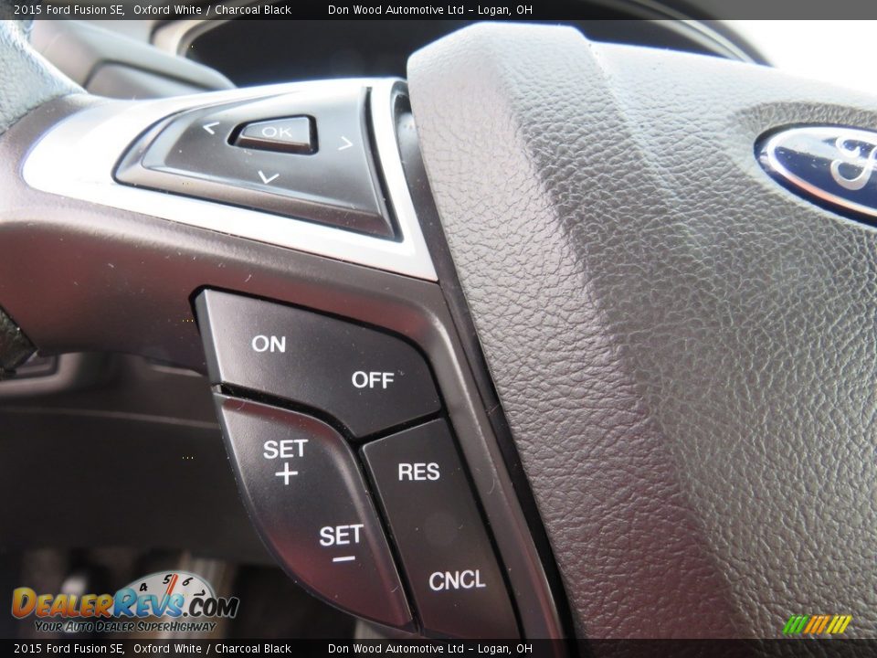 2015 Ford Fusion SE Oxford White / Charcoal Black Photo #16