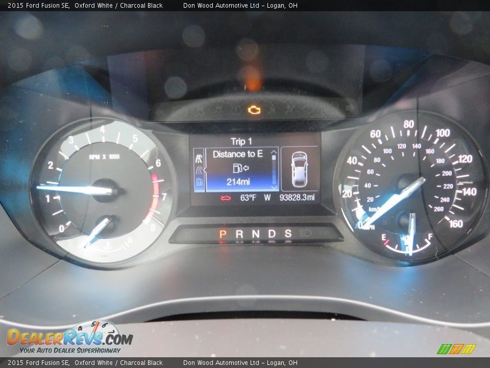 2015 Ford Fusion SE Oxford White / Charcoal Black Photo #19