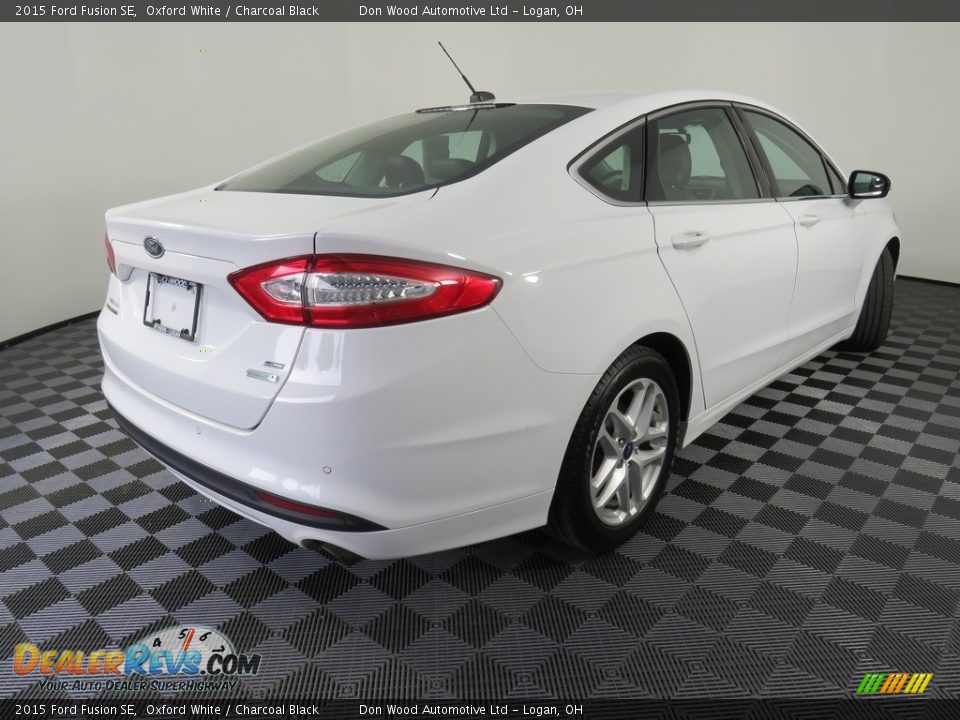 2015 Ford Fusion SE Oxford White / Charcoal Black Photo #34