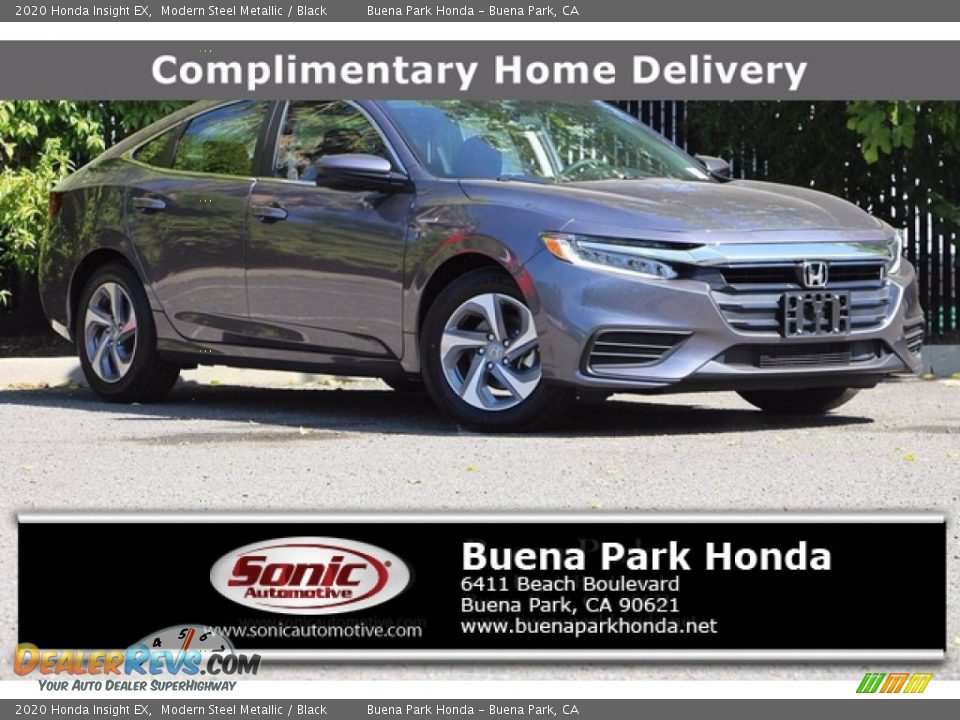 2020 Honda Insight EX Modern Steel Metallic / Black Photo #1