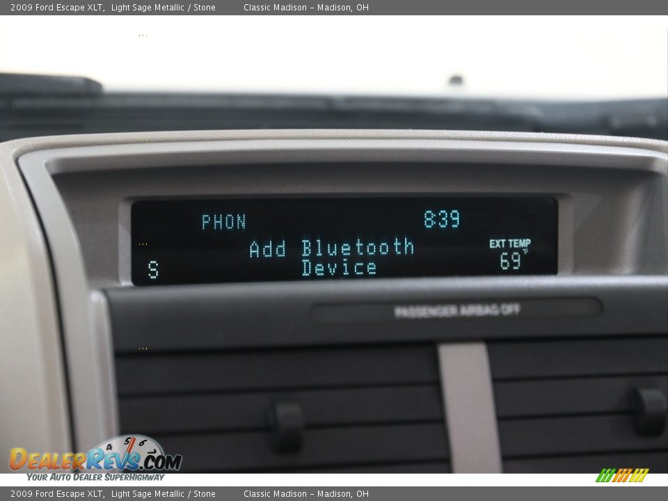 2009 Ford Escape XLT Light Sage Metallic / Stone Photo #9