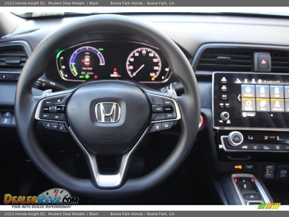 2020 Honda Insight EX Modern Steel Metallic / Black Photo #12