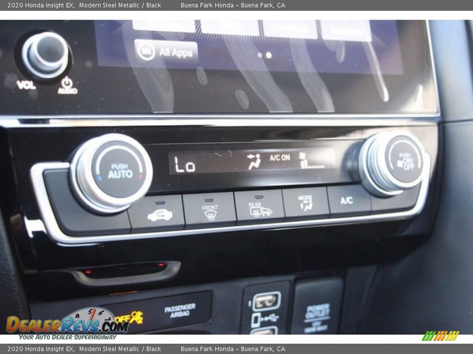 2020 Honda Insight EX Modern Steel Metallic / Black Photo #15