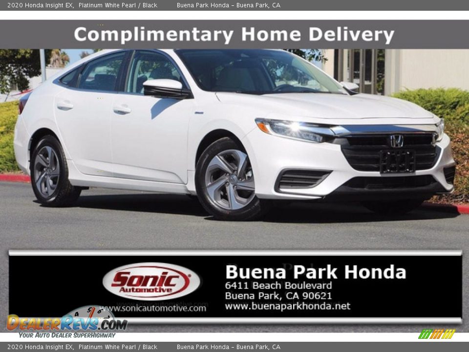 2020 Honda Insight EX Platinum White Pearl / Black Photo #1