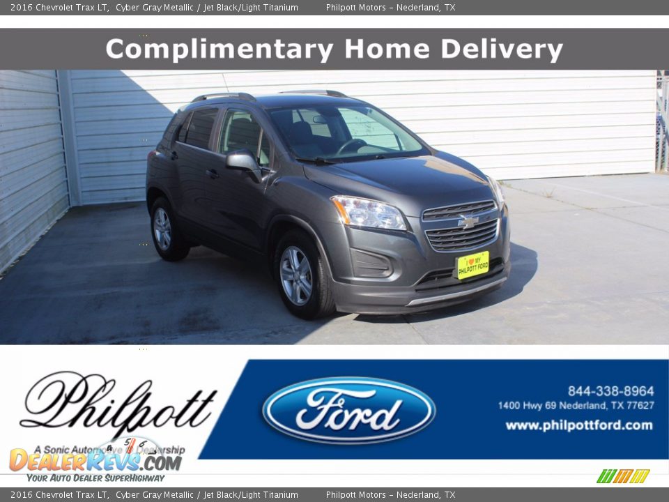 2016 Chevrolet Trax LT Cyber Gray Metallic / Jet Black/Light Titanium Photo #1
