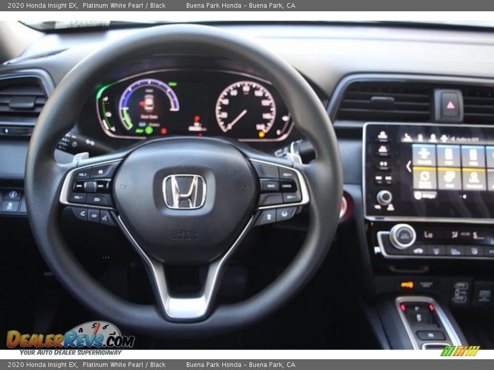 2020 Honda Insight EX Platinum White Pearl / Black Photo #12