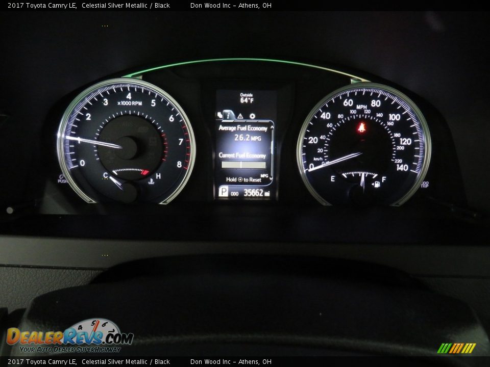 2017 Toyota Camry LE Celestial Silver Metallic / Black Photo #27