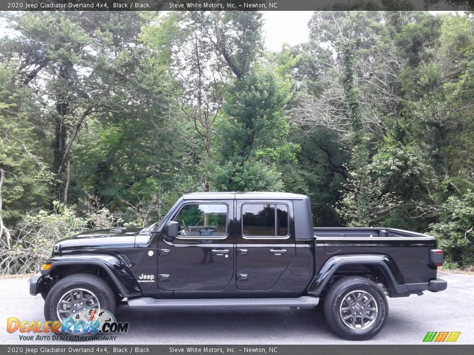 2020 Jeep Gladiator Overland 4x4 Black / Black Photo #1