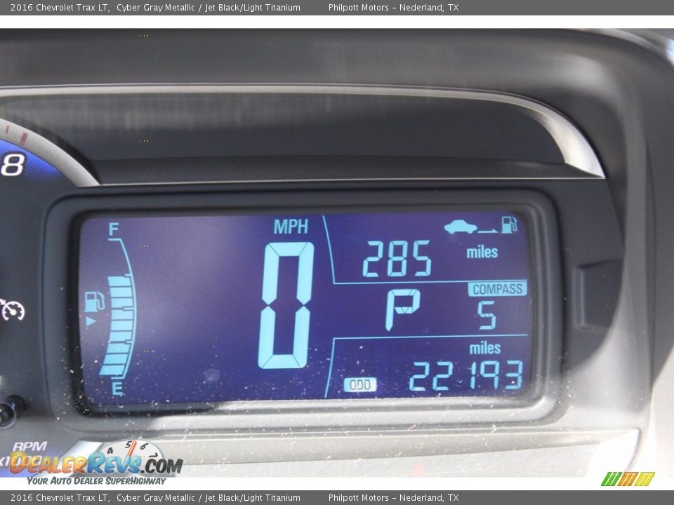 2016 Chevrolet Trax LT Cyber Gray Metallic / Jet Black/Light Titanium Photo #15