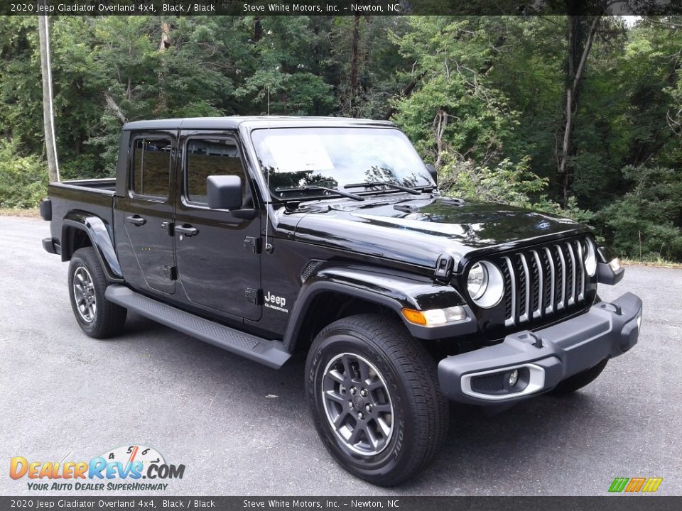 2020 Jeep Gladiator Overland 4x4 Black / Black Photo #4