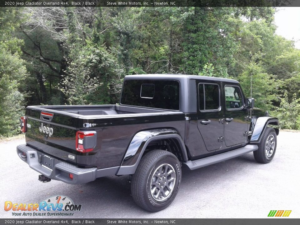 2020 Jeep Gladiator Overland 4x4 Black / Black Photo #6