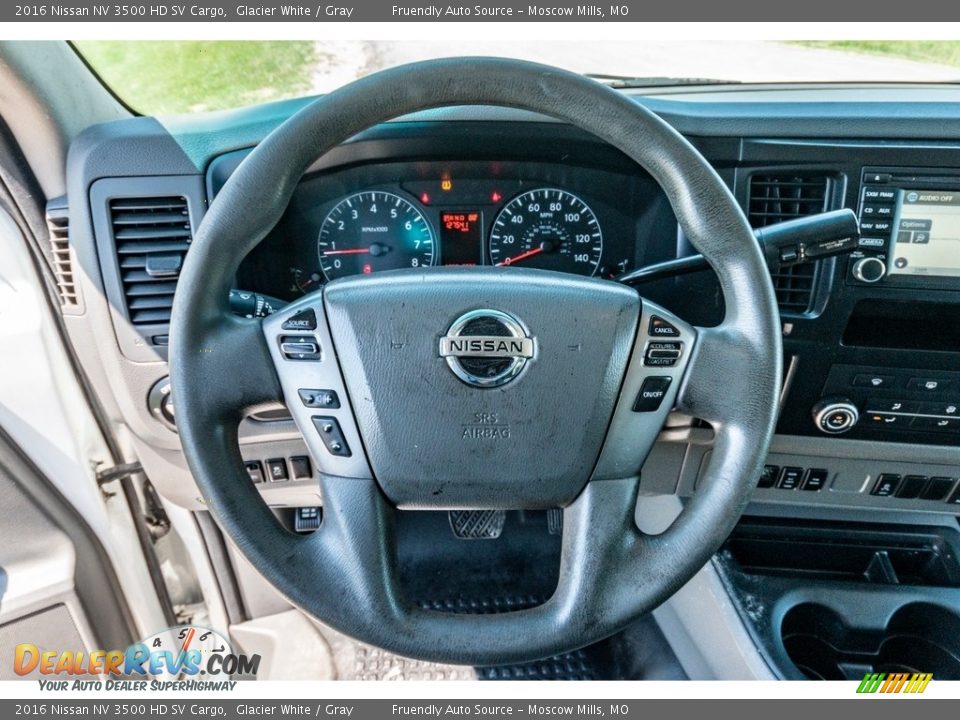 2016 Nissan NV 3500 HD SV Cargo Glacier White / Gray Photo #34