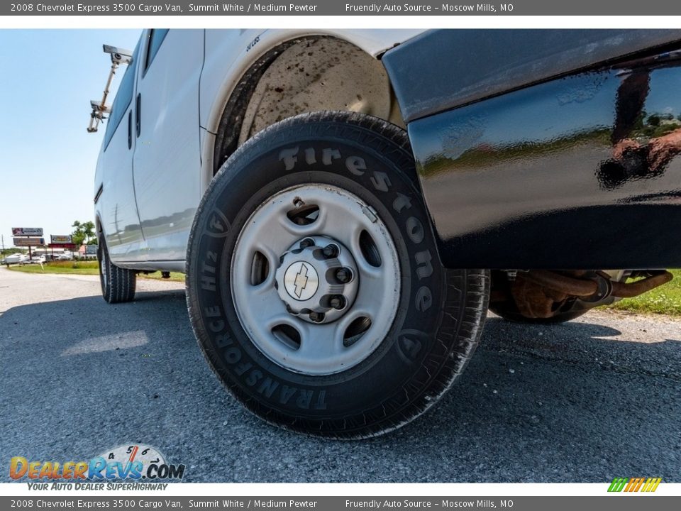 2008 Chevrolet Express 3500 Cargo Van Summit White / Medium Pewter Photo #2