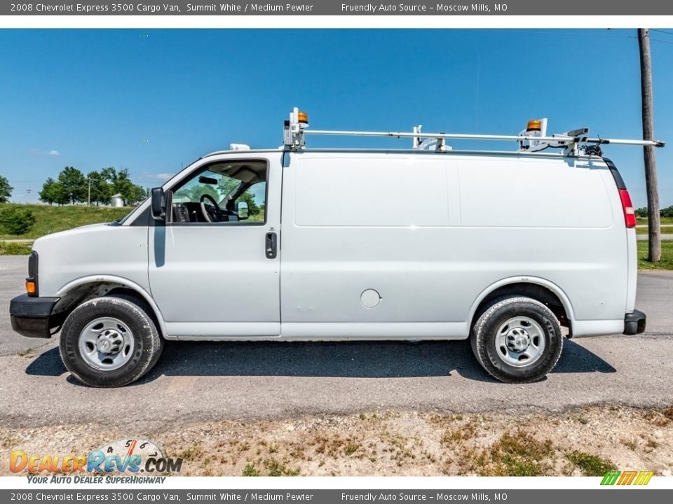 2008 Chevrolet Express 3500 Cargo Van Summit White / Medium Pewter Photo #7