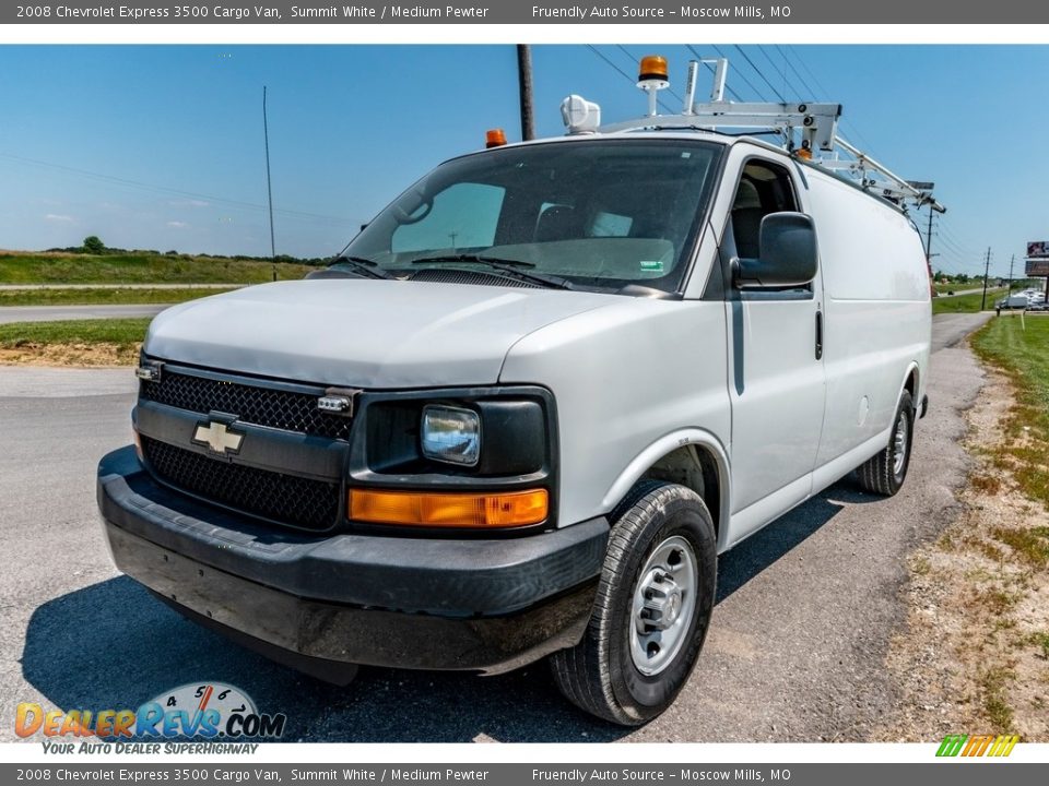 2008 Chevrolet Express 3500 Cargo Van Summit White / Medium Pewter Photo #8