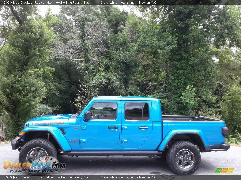 2020 Jeep Gladiator Rubicon 4x4 Hydro Blue Pearl / Black Photo #1