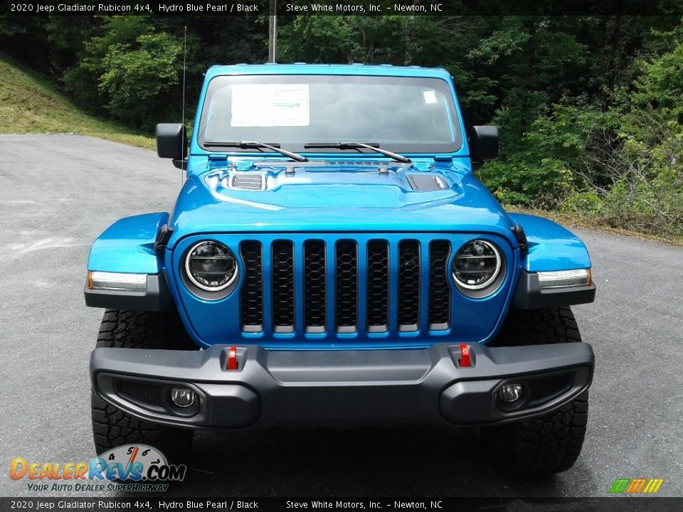 2020 Jeep Gladiator Rubicon 4x4 Hydro Blue Pearl / Black Photo #3