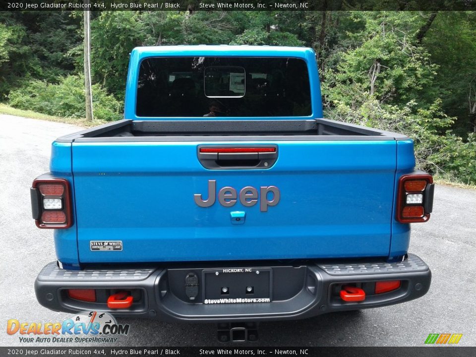 2020 Jeep Gladiator Rubicon 4x4 Hydro Blue Pearl / Black Photo #7