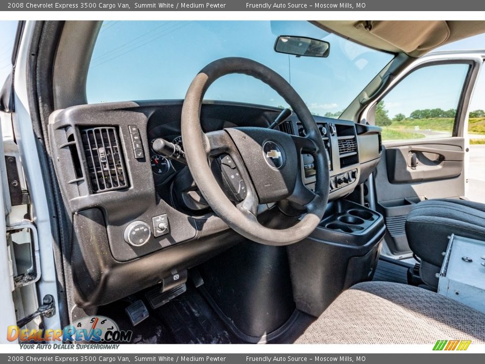 2008 Chevrolet Express 3500 Cargo Van Summit White / Medium Pewter Photo #20