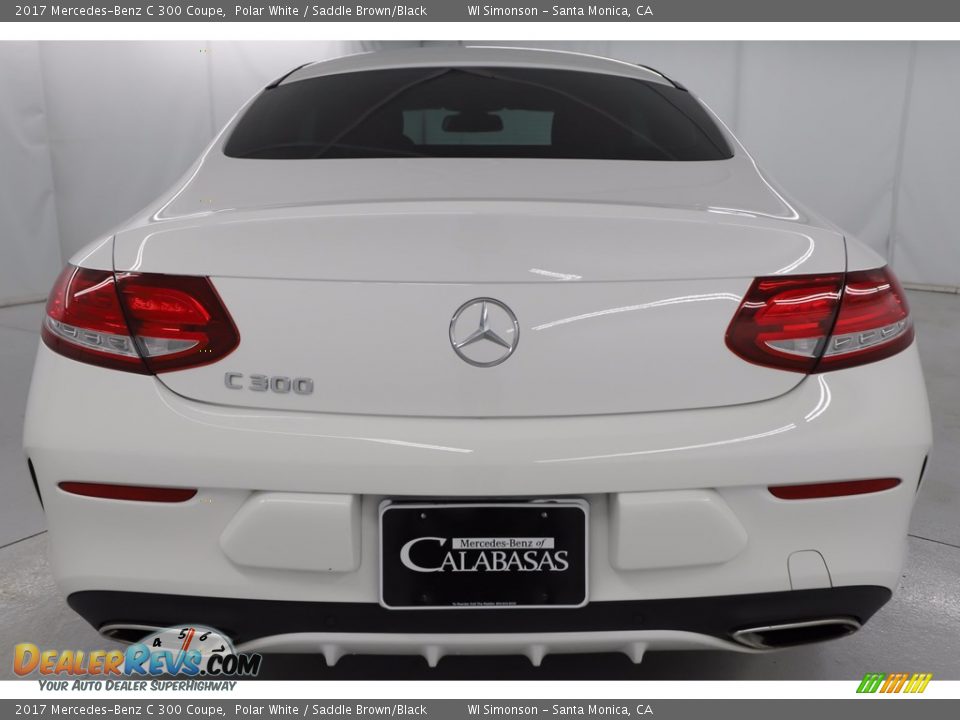 2017 Mercedes-Benz C 300 Coupe Polar White / Saddle Brown/Black Photo #6