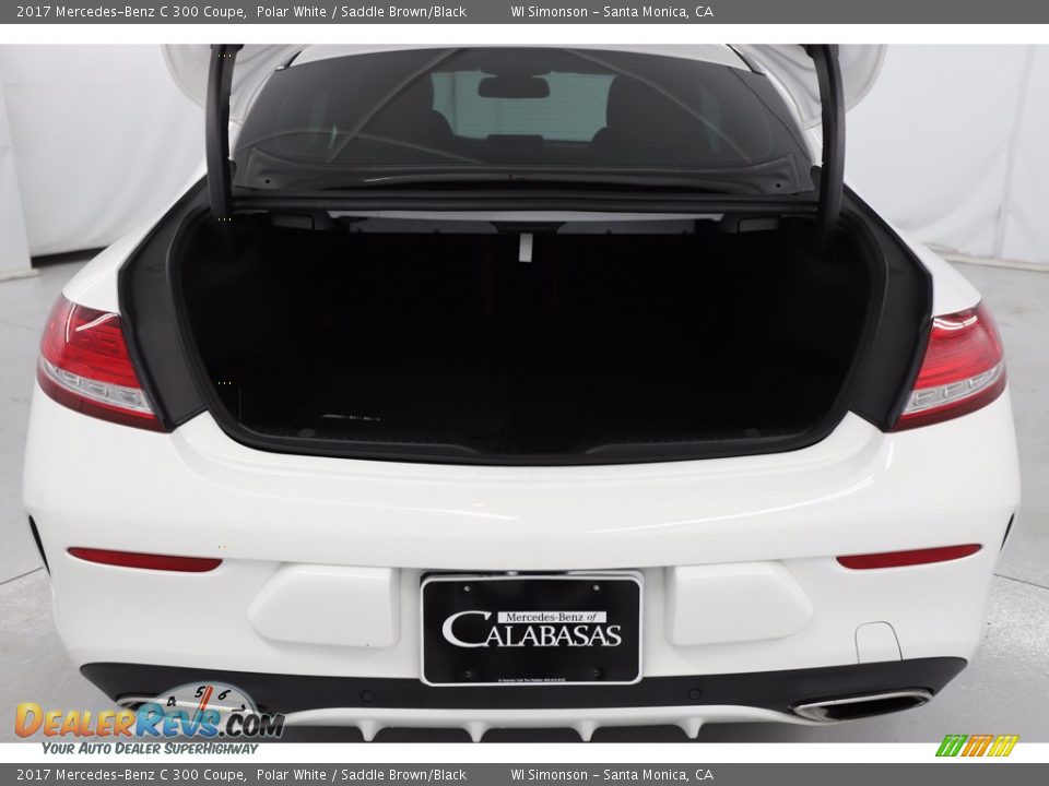 2017 Mercedes-Benz C 300 Coupe Polar White / Saddle Brown/Black Photo #7