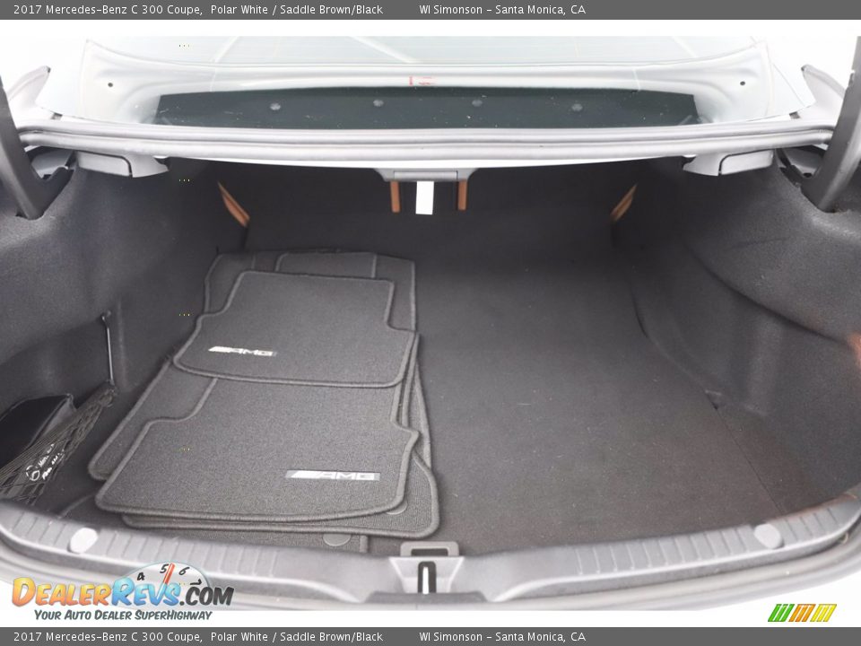 2017 Mercedes-Benz C 300 Coupe Polar White / Saddle Brown/Black Photo #8