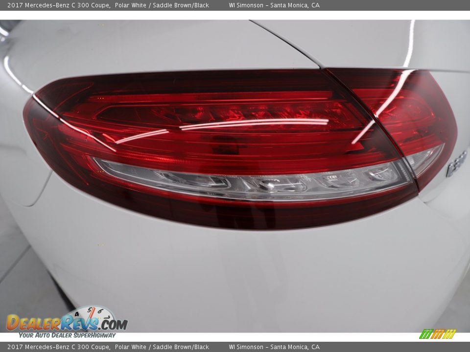 2017 Mercedes-Benz C 300 Coupe Polar White / Saddle Brown/Black Photo #12
