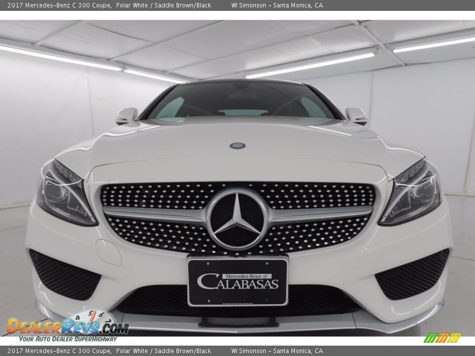 2017 Mercedes-Benz C 300 Coupe Polar White / Saddle Brown/Black Photo #15