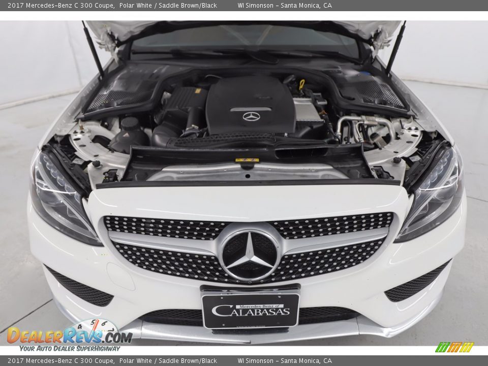 2017 Mercedes-Benz C 300 Coupe Polar White / Saddle Brown/Black Photo #16