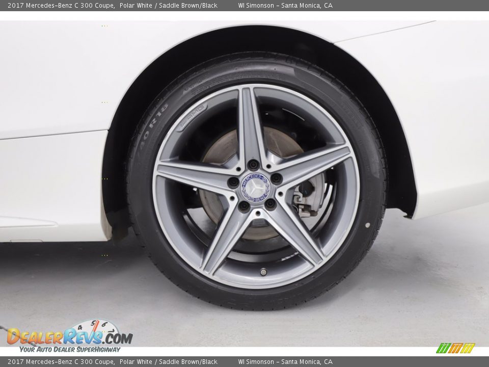 2017 Mercedes-Benz C 300 Coupe Polar White / Saddle Brown/Black Photo #18