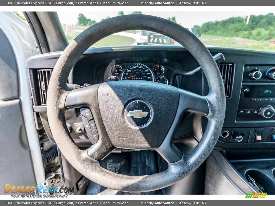 2008 Chevrolet Express 3500 Cargo Van Summit White / Medium Pewter Photo #35