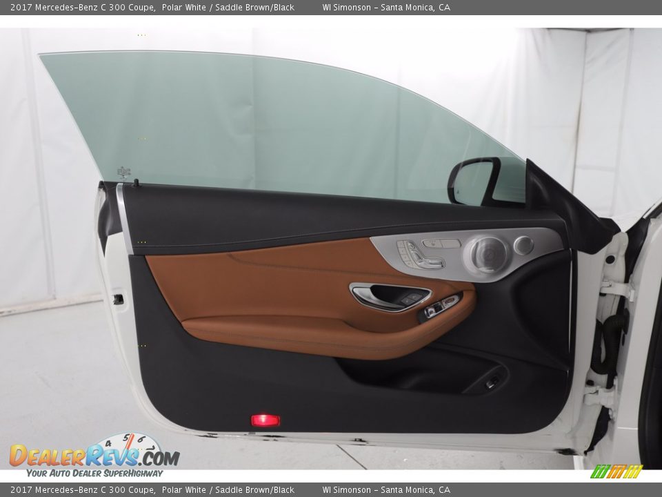 2017 Mercedes-Benz C 300 Coupe Polar White / Saddle Brown/Black Photo #20