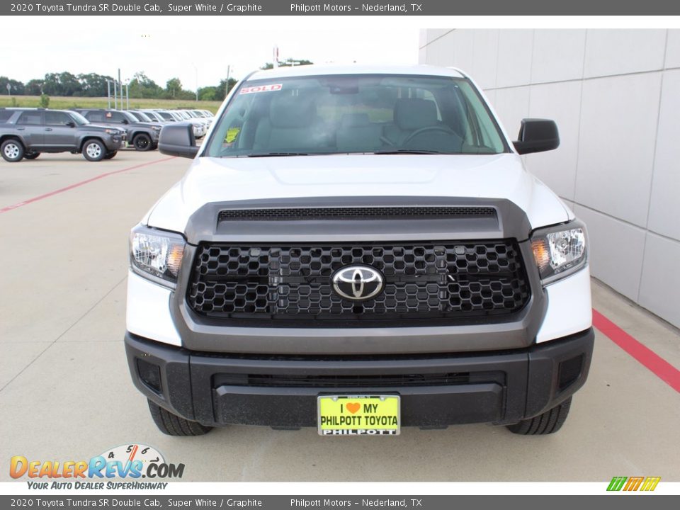 2020 Toyota Tundra SR Double Cab Super White / Graphite Photo #3