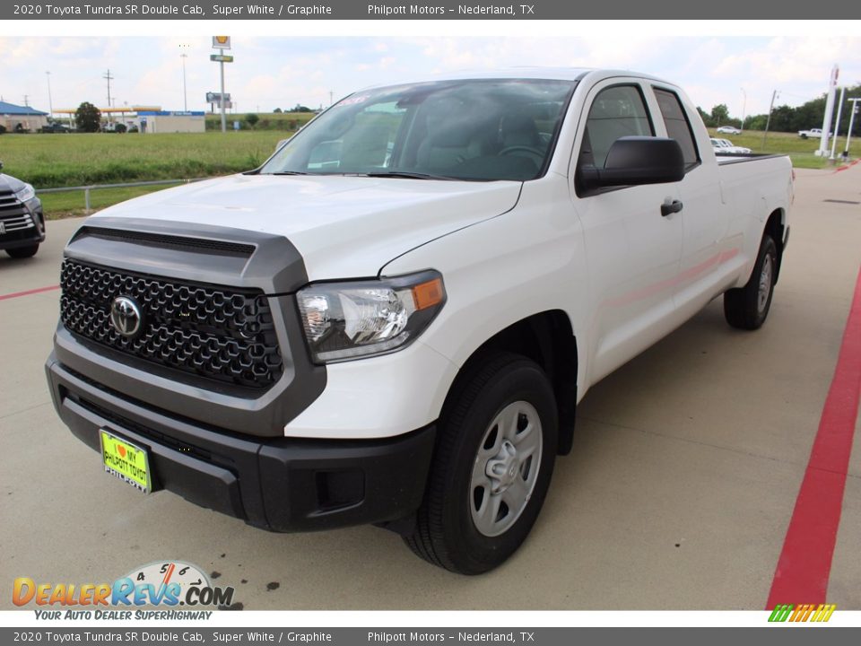 2020 Toyota Tundra SR Double Cab Super White / Graphite Photo #4