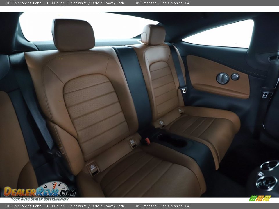 2017 Mercedes-Benz C 300 Coupe Polar White / Saddle Brown/Black Photo #34