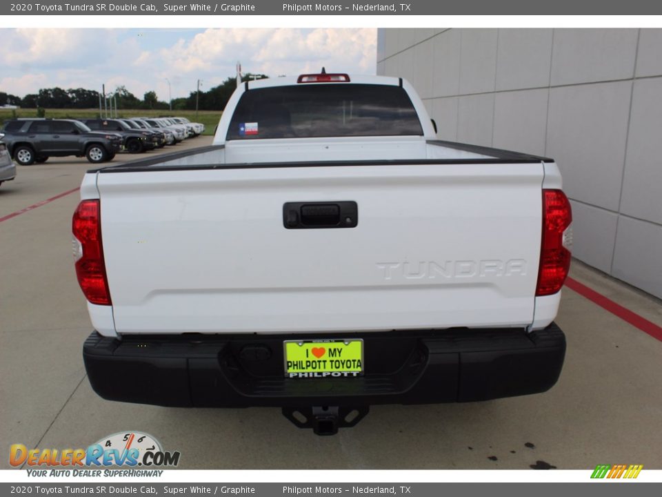 2020 Toyota Tundra SR Double Cab Super White / Graphite Photo #7