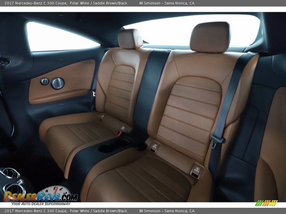 2017 Mercedes-Benz C 300 Coupe Polar White / Saddle Brown/Black Photo #35